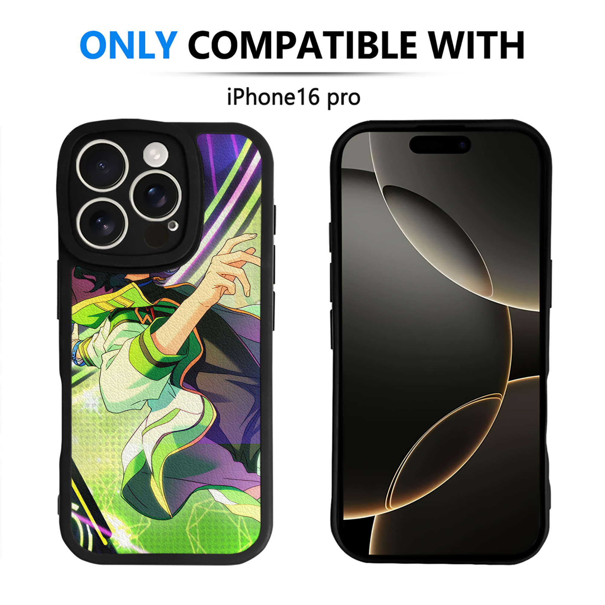 （画像用） あんさんぶるスターズ! Ensemble Stars 【iPhone 16シリーズ対応】シリコンスマホケース（レザー調） 材質：シリコン